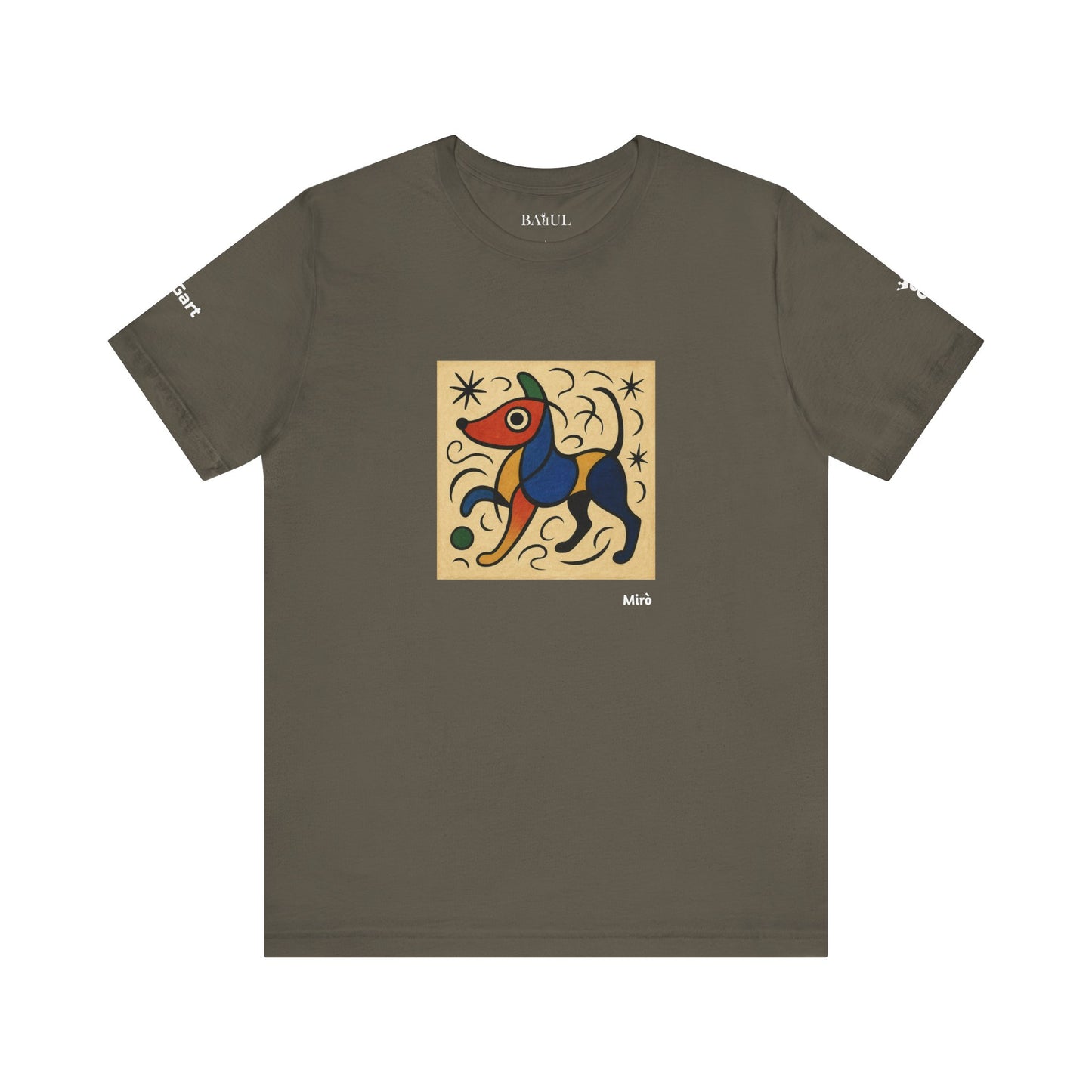T-Shirt unisex  DOGART - MIRO - Dipinto iconico rivisitato con i cani