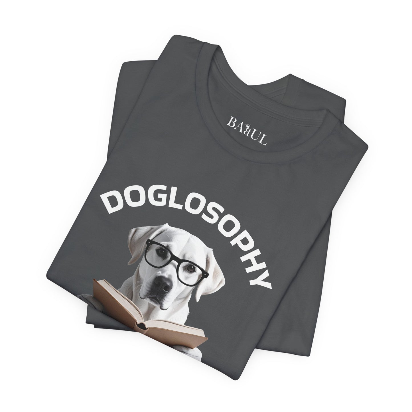 Maglietta a maniche corte unisex Doglosophy – Design "I cani non hanno tutte le risposte"
