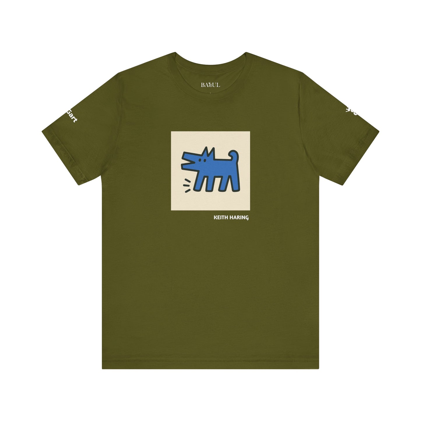 Unisex T-Shirt con cane DOGART  - KEITH HARING - Dipinto iconico rivisitato con i cani