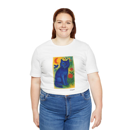 T-shirt unisex CATART - MARC CHAGALL - Un dipinto iconico rivisitato con i gatti