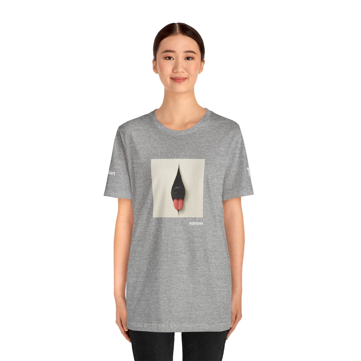 T-Shirt unisex  DOGART - FONTANA - Un dipinto iconico rivisitato con i cani