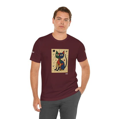 T-shirt unisex CATART - MIRO - Dipinto iconico rivisitato con i gatti