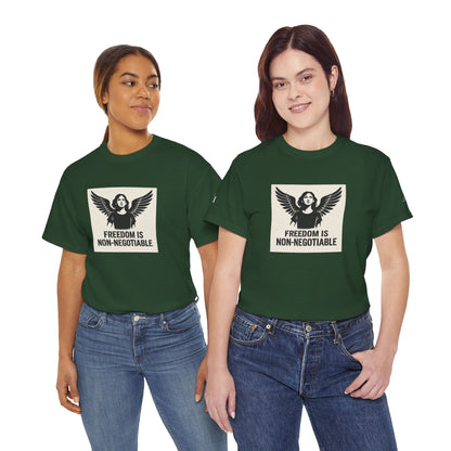 Rebel Graphic Tee - Unisex Heavy Cotton T-Shirt for the Wild at Heart. Rebel Tees, Born to Be Worn - FREEDOM IS NON-NEGOTIABLE