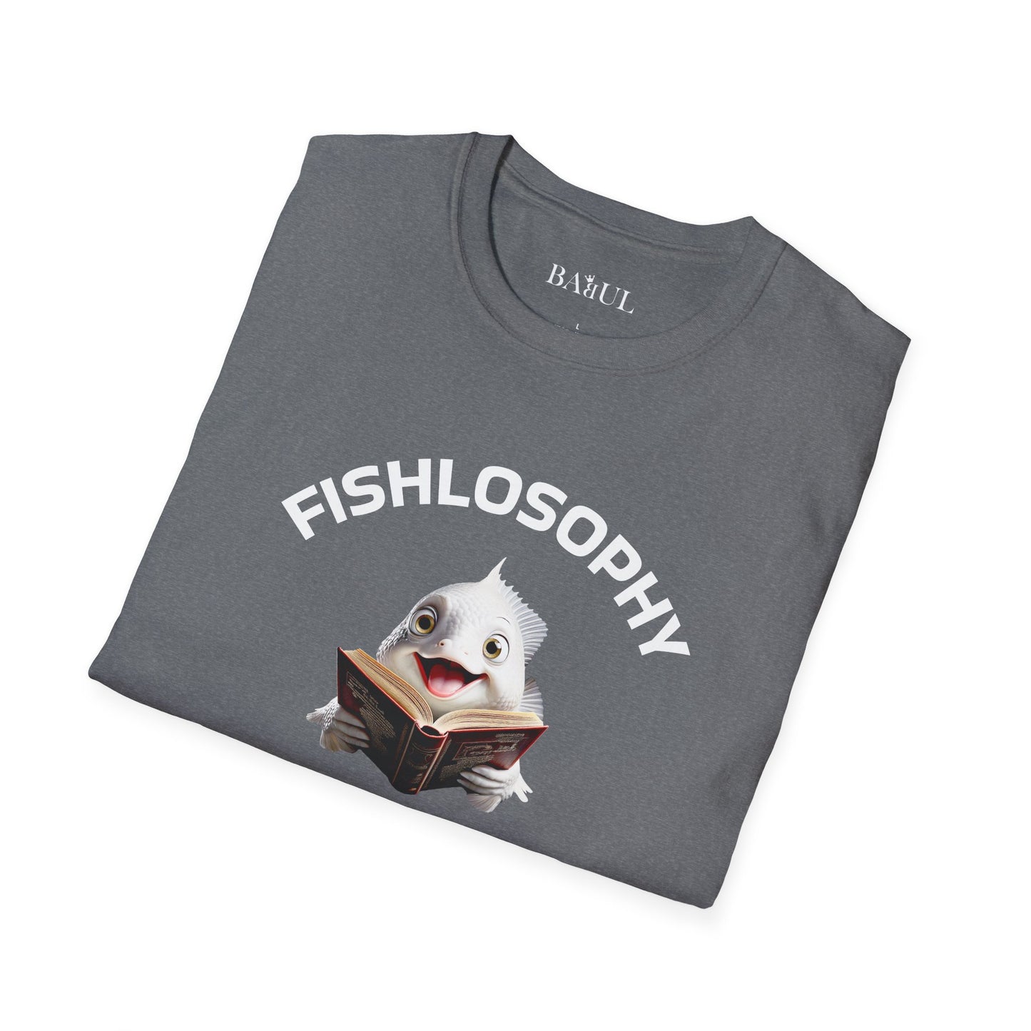 Maglietta unisex Fishlosophy - Design con vibrazioni oceaniche e domande sulla vita - PERLE DI SAGGEZZA DAL MONDO DEI PESCI