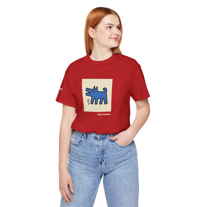 Unisex T-Shirt con cane DOGART  - KEITH HARING - Dipinto iconico rivisitato con i cani