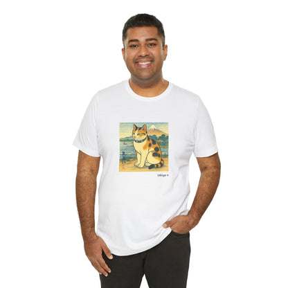 T-Shirt unisex CATART - Stile artistico giapponese UKIYO-E - Pittura iconica rivisitata con i gatti