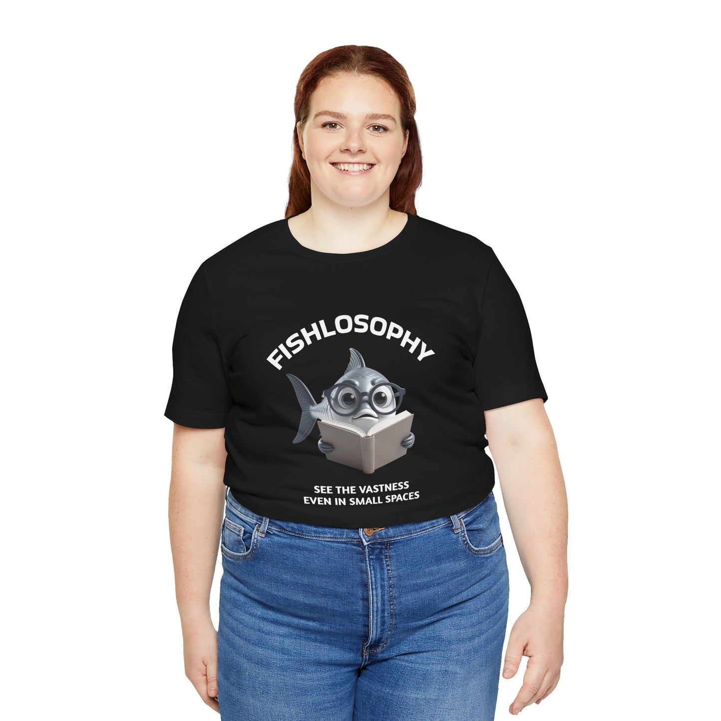 Fishlosophy Unisex Jersey Maglietta a maniche corte – Vedi la vastità anche in spazi ristretti.