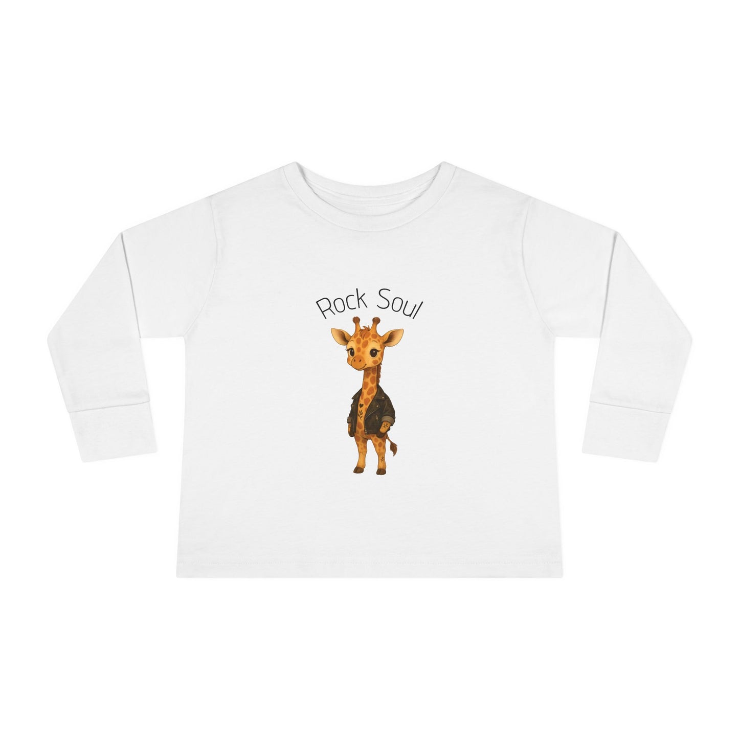 Magliette Rock Soul per bambini - Giraffa - Animali dolci con un ritmo ribelle