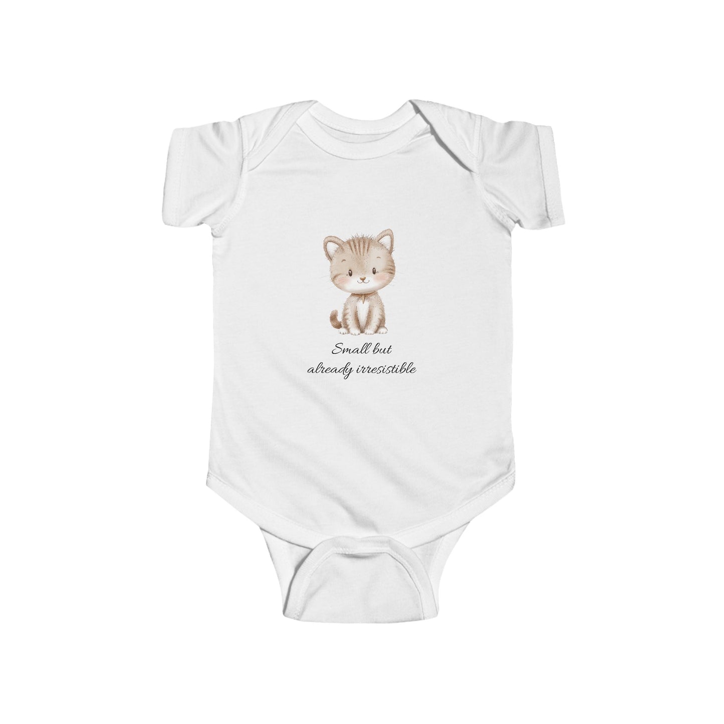 Adorabile body per neonati con grazioso disegno di un gattino