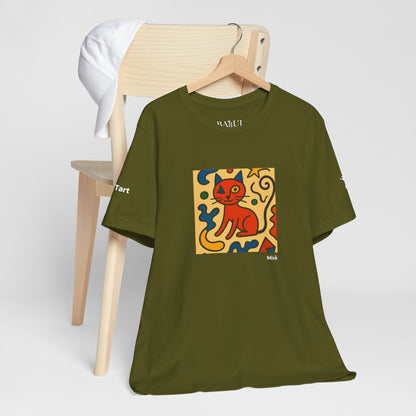 T-shirt unisex CATART - MIRO - Dipinto iconico rivisitato con i gatti