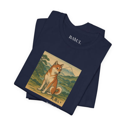 Unisex T-Shirt con cane DOGART - STILE SUMI-E - Dipinto iconico rivisitato con i cani