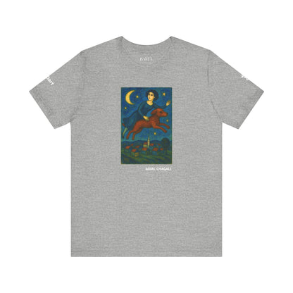 T-Shirt unisex  DOGART - MARC CHAGALL - Un dipinto iconico rivisitato con i cani