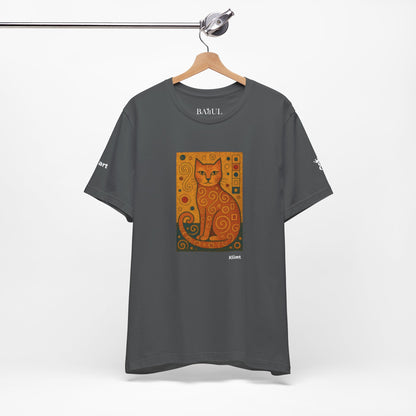 T-shirt unisex CATART - KLIMT - Dipinto iconico rivisitato con i gatti