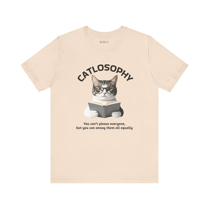 Catlosophy Unisex Jersey Maglietta a maniche corte – Design "Non puoi accontentare tutti"