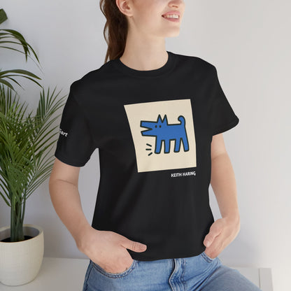 Unisex T-Shirt con cane DOGART  - KEITH HARING - Dipinto iconico rivisitato con i cani