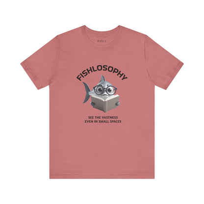 Fishlosophy Unisex Jersey Maglietta a maniche corte – Vedi la vastità anche in spazi ristretti.