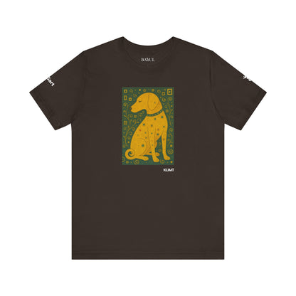 Unisex T-Shirt con cane DOGART  - KLIMT - Dipinto iconico rivisitato con i cani