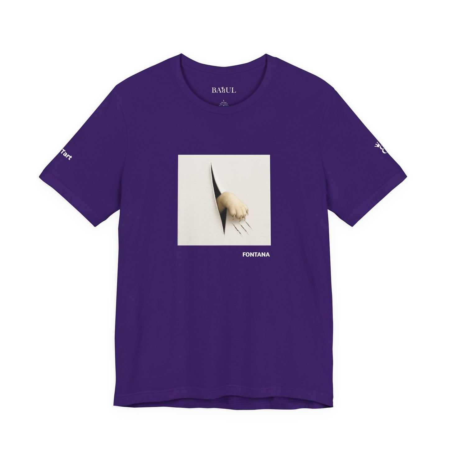 T-shirt unisex CATART - FONTANA - Un dipinto iconico rivisitato con i gatti