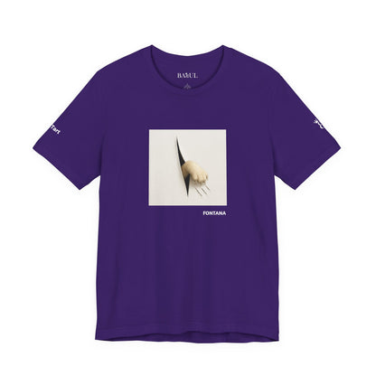 T-shirt unisex CATART - FONTANA - Un dipinto iconico rivisitato con i gatti