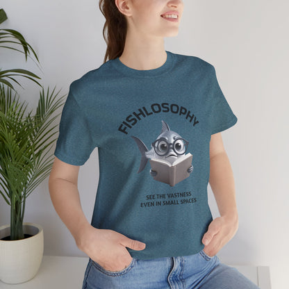 Fishlosophy Unisex Jersey Maglietta a maniche corte – Vedi la vastità anche in spazi ristretti.
