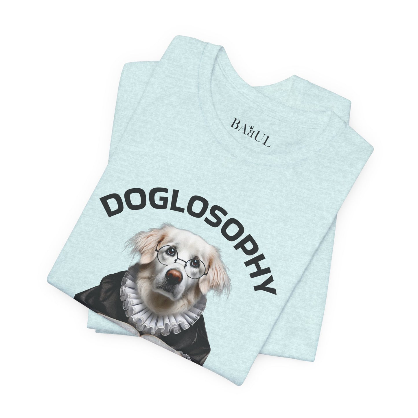 Maglietta a maniche corte unisex Doglosophy – Design "I cani sono come gli umani ma senza difetti"