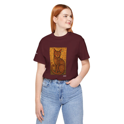 T-shirt unisex CATART - KLIMT - Arte classica, reinterpretata dai gatti.