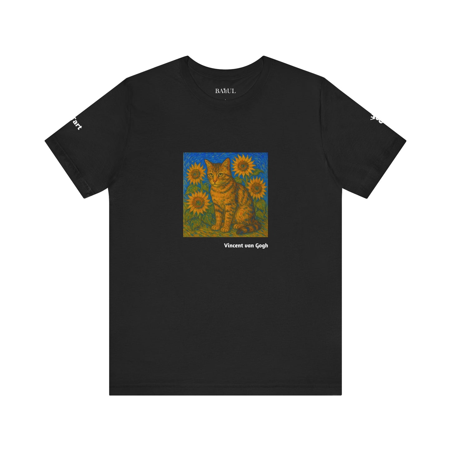 T-shirt unisex CATART - Vincent van Gogh - Un dipinto iconico rivisitato con i gatti