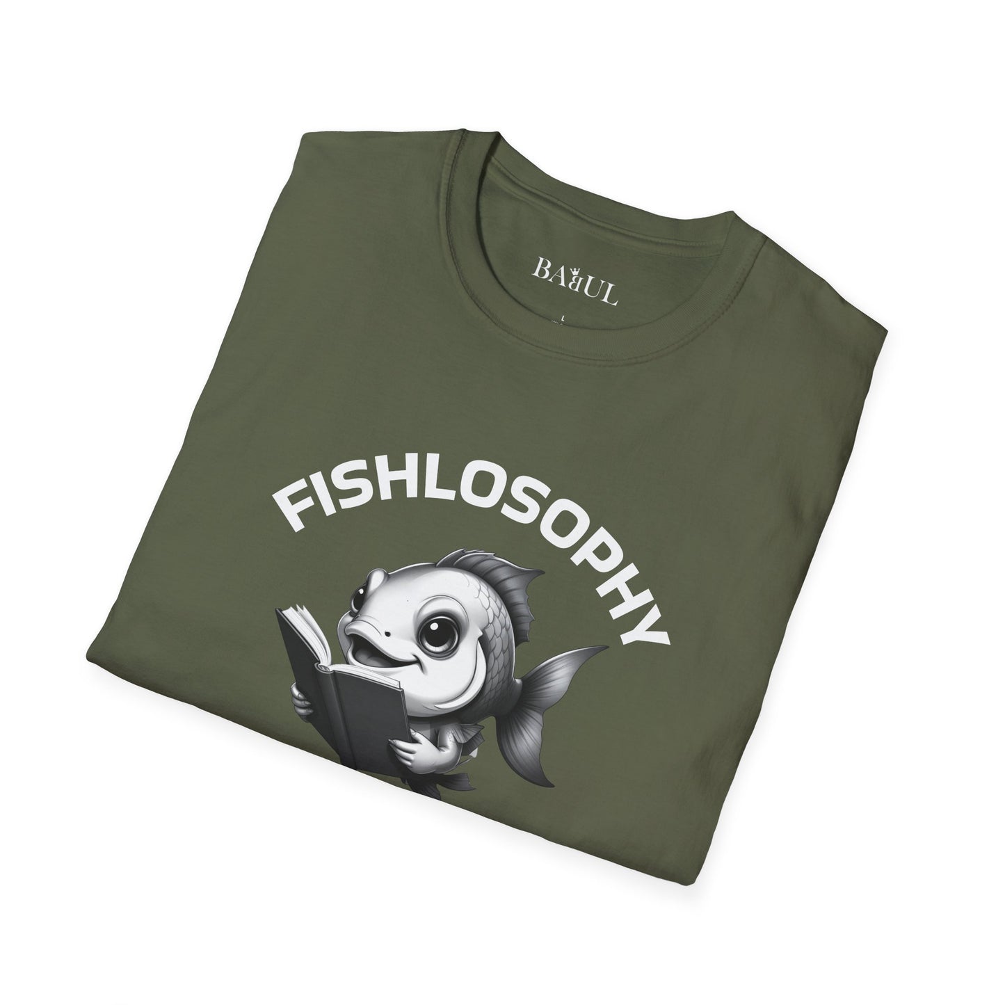 Maglietta unisex Fishlosophy - Design con vibrazioni oceaniche e domande sulla vita - Un pesce intelligente sa che non tutto è come sembra.