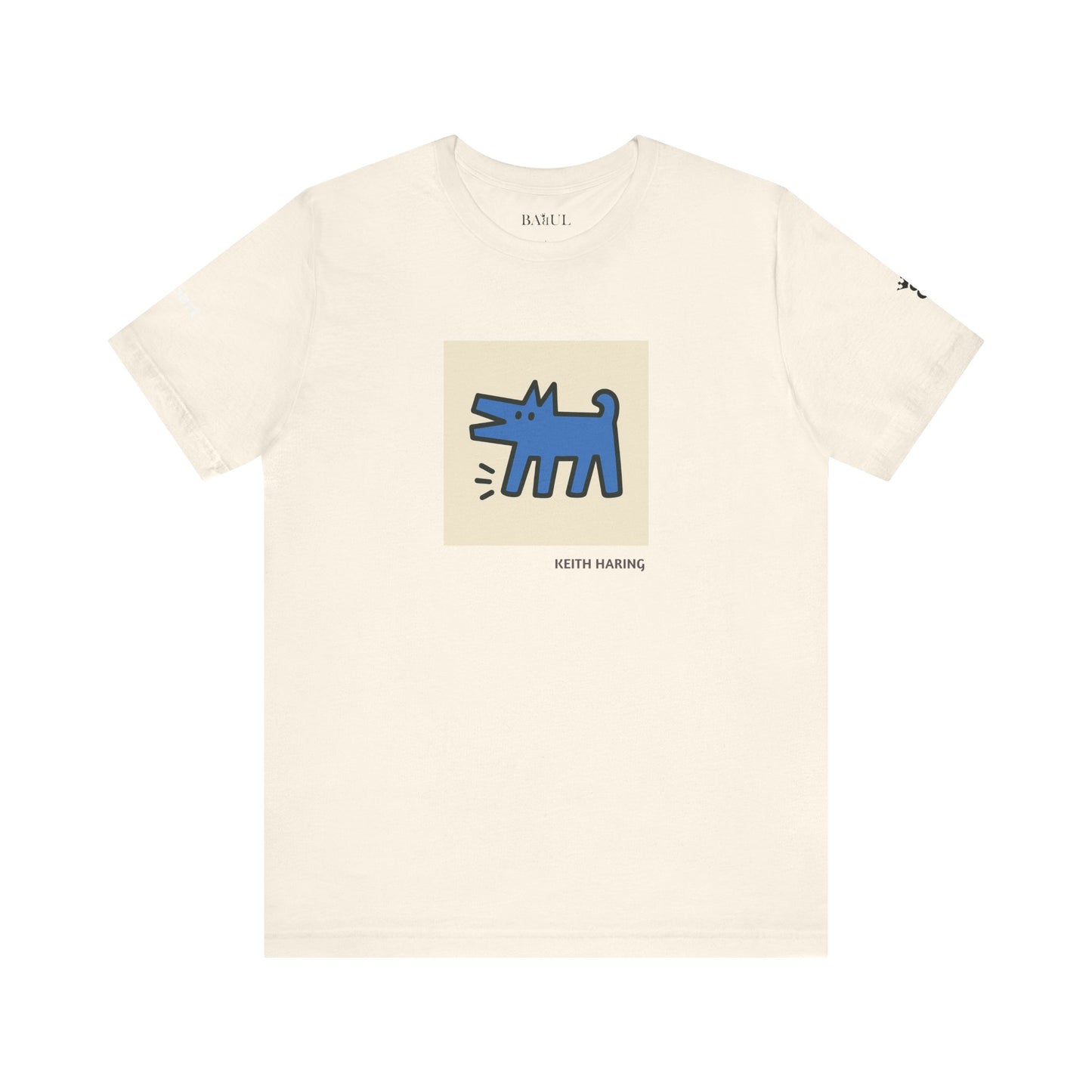Unisex T-Shirt con cane DOGART  - KEITH HARING - Dipinto iconico rivisitato con i cani