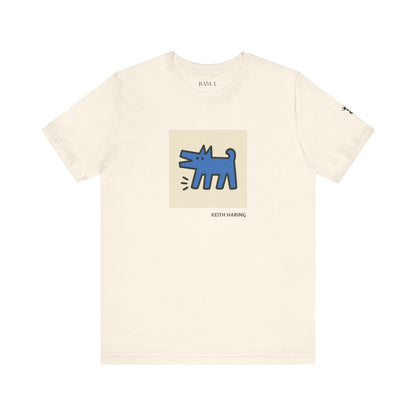 Unisex T-Shirt con cane DOGART  - KEITH HARING - Dipinto iconico rivisitato con i cani