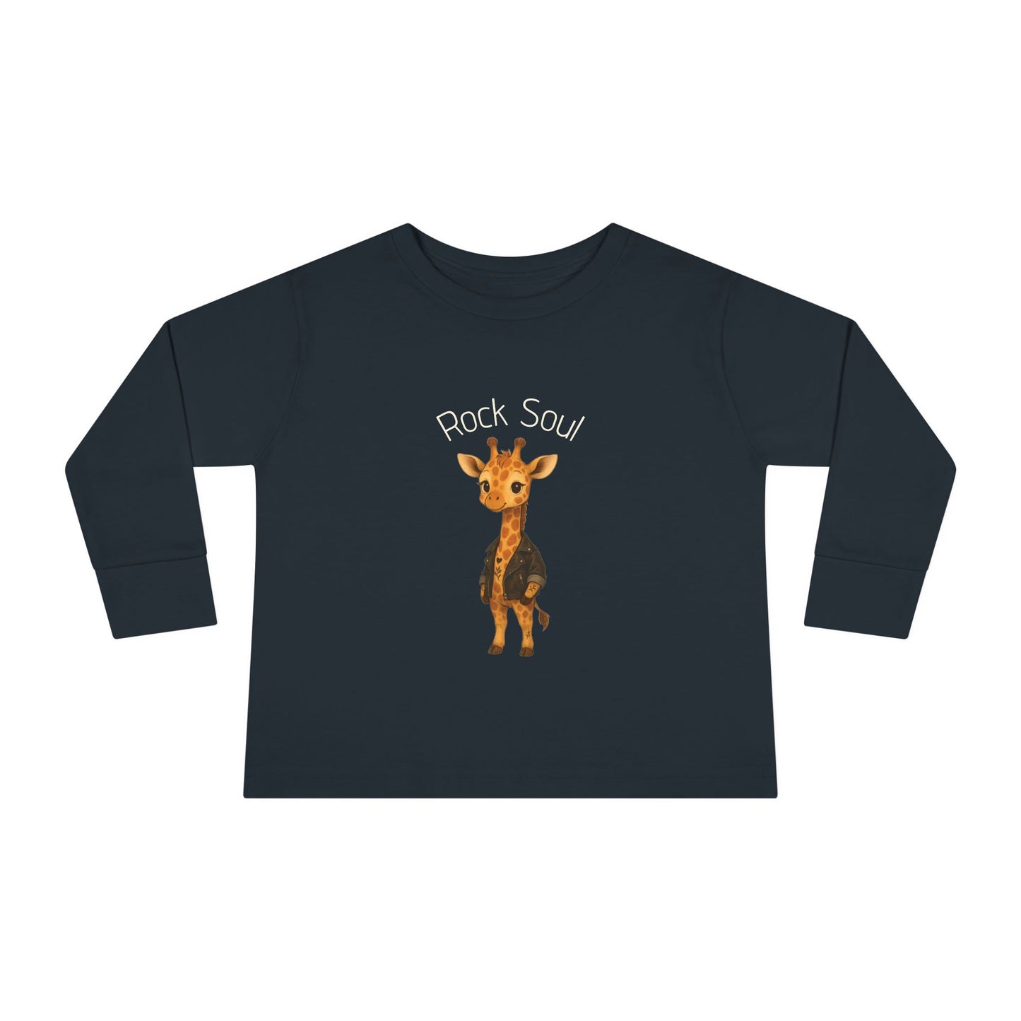 Magliette Rock Soul per bambini - Giraffa - Animali dolci con un ritmo ribelle