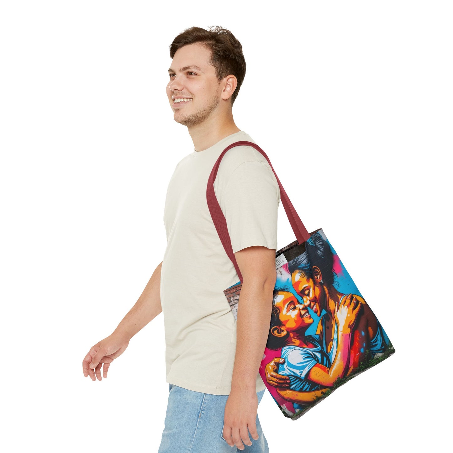 Artistic Surge - Eco-Friendly Canvas Tote Bag - SMILING HUG