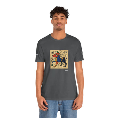T-Shirt unisex  DOGART - MIRO - Dipinto iconico rivisitato con i cani