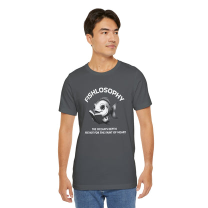 Fishlosophy Unisex Jersey Maglietta a maniche corte – Vedi la vastità anche in piccoli spazi.