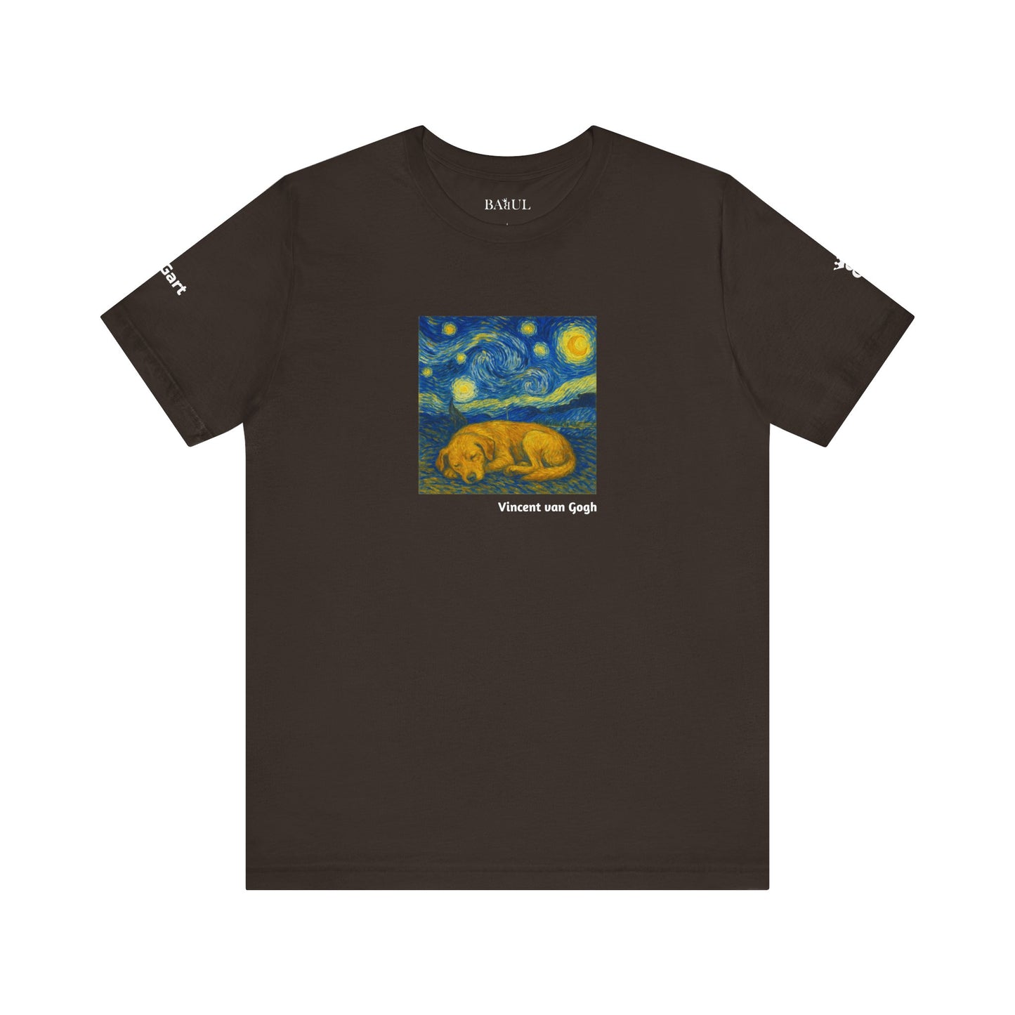 Unisex T-Shirt con cane DOGART  - VAN GOGH - Un dipinto iconico rivisitato con i cani
