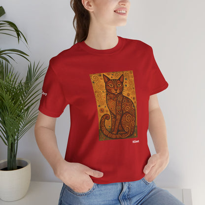T-shirt unisex CATART - KLIMT - Arte classica, reinterpretata dai gatti.