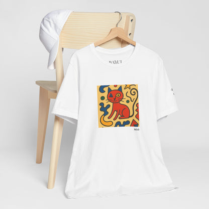 T-shirt unisex CATART - MIRO - Dipinto iconico rivisitato con i gatti