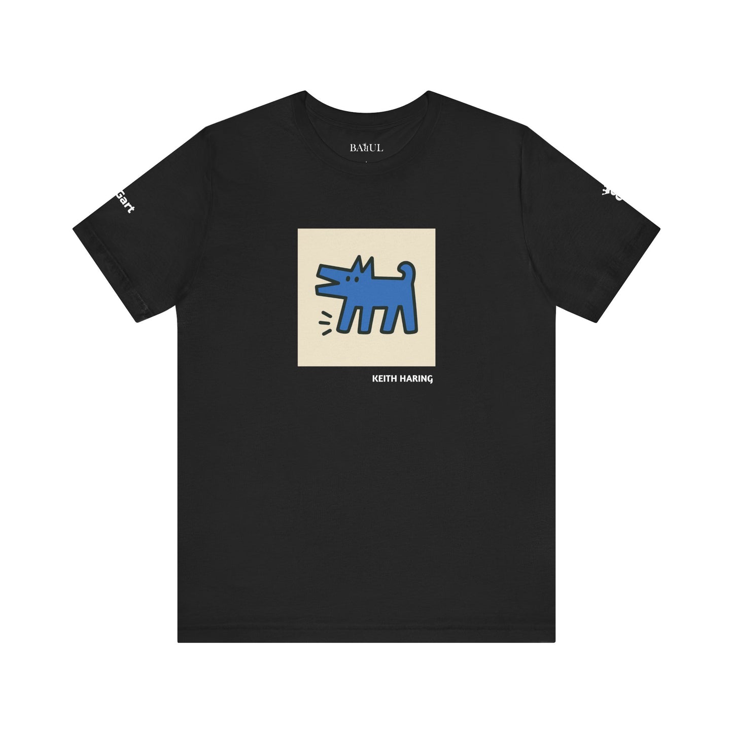 Unisex T-Shirt con cane DOGART  - KEITH HARING - Dipinto iconico rivisitato con i cani