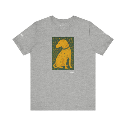 Unisex T-Shirt con cane DOGART  - KLIMT - Dipinto iconico rivisitato con i cani
