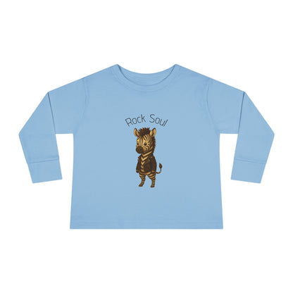 Magliette Rock Soul per bambini - Zebra - Animali dolci con un ritmo ribelle
