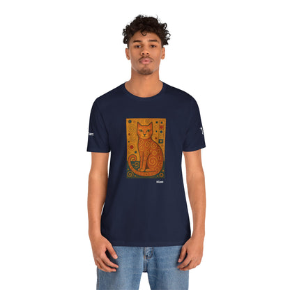 T-shirt unisex CATART - KLIMT - Dipinto iconico rivisitato con i gatti