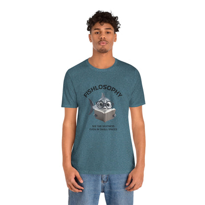 Fishlosophy Unisex Jersey Maglietta a maniche corte – Vedi la vastità anche in spazi ristretti.