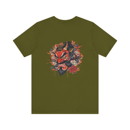 The Bold Oni Mask Streetwear T-Shirt