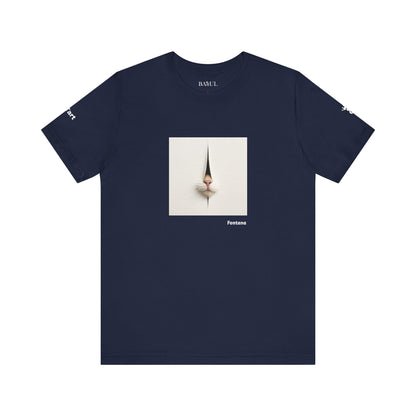 T-shirt unisex CATART - FONTANA - Un dipinto iconico rivisitato con i gatti