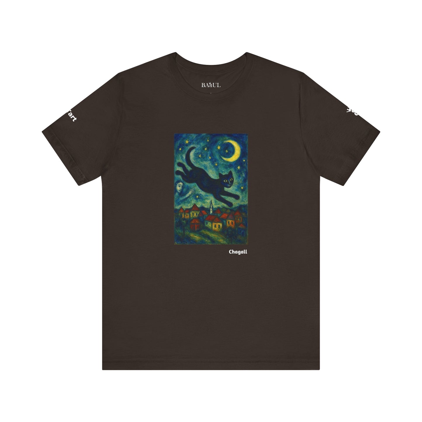 T-shirt unisex CATART - MARC CHAGALL - Un dipinto iconico rivisitato con i gatti