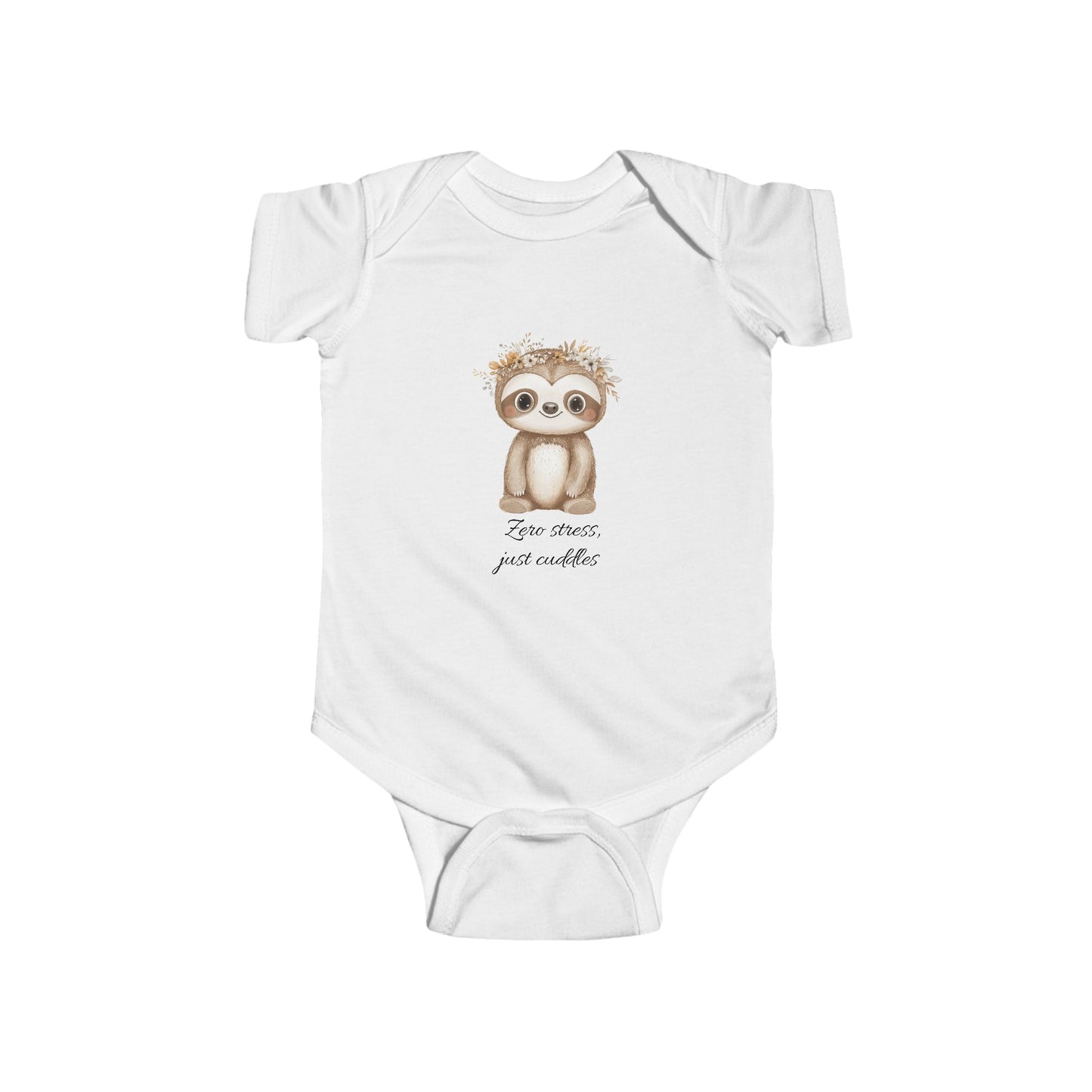 Adorabile body per neonati con disegno di bradipo