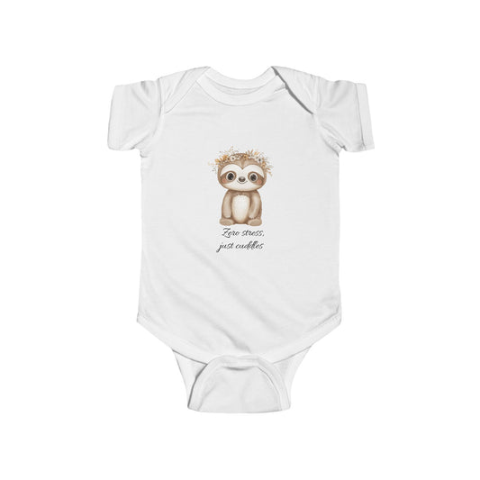 Adorabile body per neonati con disegno di bradipo