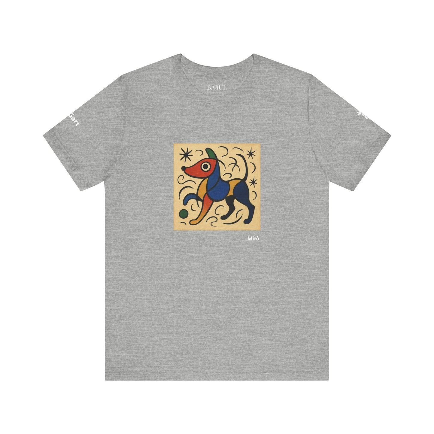 T-Shirt unisex  DOGART - MIRO - Dipinto iconico rivisitato con i cani