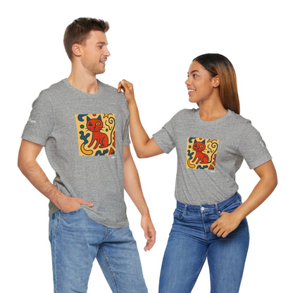 T-shirt unisex CATART - MIRO - Dipinto iconico rivisitato con i gatti