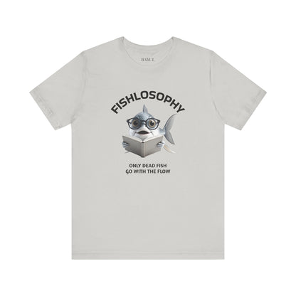 Fishlosophy Unisex Jersey Maglietta a maniche corte – Le profondità dell'oceano non sono per i deboli di cuore.